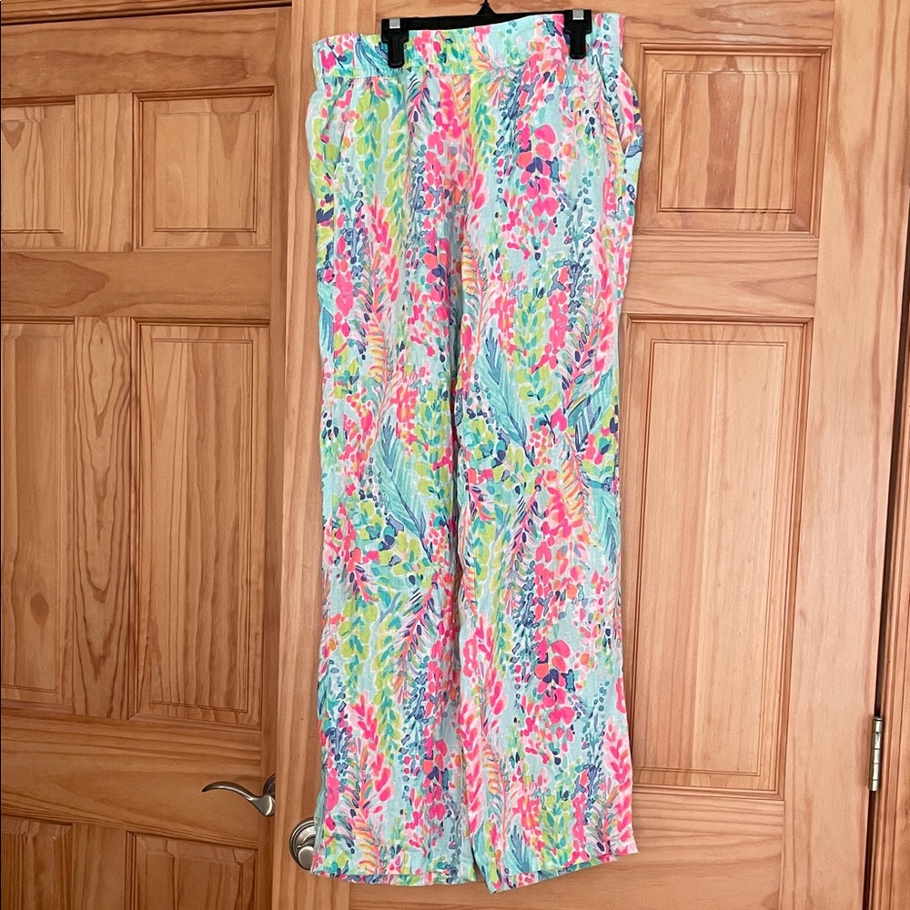 Lilly Pulitzer Colorful Wide Leg Pants